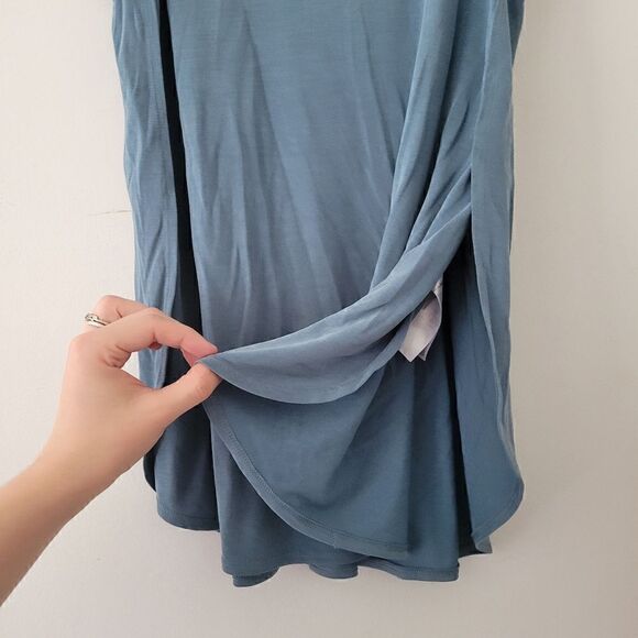 Old Navy Modal Sueded Tulip Tank River Of Dreams Small Blue - Picture 2 of 7